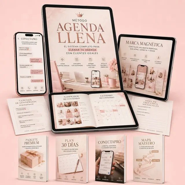 Mockup del Método Agenda Llena