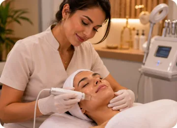 Esteticista organizando citas con Agenda Llena